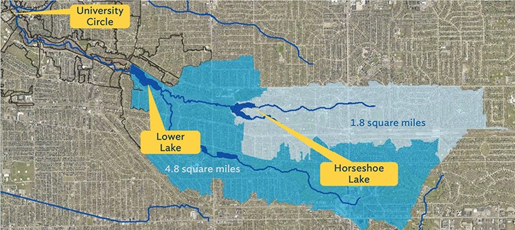 Horseshoe and Lower Lake Map